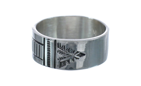 Native American Navajo Authentic Sterling Silver Ring Size 10-1/4 JX124047